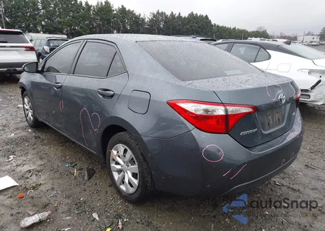 2015 Toyota Corolla Le from USA, damaged, VIN 2T1BURHEXFC230886